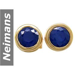 .86 ct Sapphire Earrings 14kt Gold