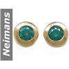 Image 1 : .12 ct Blue Diamond Earrings 14kt Gold