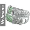 Image 1 : 1.42 ct Tsavorite & Diamond Ring 14kt Gold