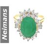 Image 1 : 6.30 ct Emerald & Diamond Ring 14kt Gold
