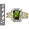 Image 1 : 1.89 ct Green Tourmaline & Diamond Ring 14kt Gold