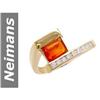 Image 1 : .84 ct Fire Opal & Diamond Ring 14kt Gold