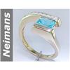 Image 1 : 1.10 ct Apatite & Diamond Ring 14kt Gold