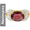 Image 1 : 3.06 ct Pink Tourmaline & Diamond Ring 14kt Gold