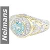Image 1 : 1.05 ct Aquamarine & Diamond Ring 14kt Gold