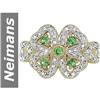 Image 1 : .58 ct Tsavorite & Diamond Ring 14kt Gold