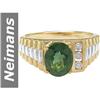 Image 1 : 2.59 ct Green Tourmaline & Diamond Ring 14kt Gold