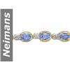 Image 1 : 5.16 ct Tanzanite & Diamond Bracelet 14kt Gold