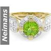 Image 1 : 2.73 ct Peridot & Diamond Ring 14kt Gold