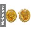 Image 1 : 1.00 ct Yellow Sapphire Earrings 14kt Gold