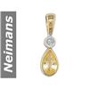 Image 1 : .21 ct Citrine & Diamond Pendant 14kt Gold