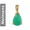 Image 1 : .70 ct Emerald Pendant 14kt Gold