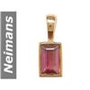 Image 1 : .20 ct Pink Tourmaline Pendant 14kt Gold