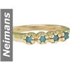 Image 1 : .28 ct Blue Diamond Ring 14kt Gold