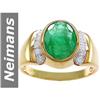 Image 1 : 2.75 ct Emerald & Diamond Ring 14kt Gold