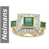 Image 1 : 3.22 ct Emerald & Diamond Ring 14kt Gold