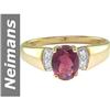 Image 1 : .83 ct Pink Tourmaline & Diamond Ring 14kt Gold