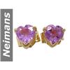 Image 1 : .40 ct Amethyst Earrings 14kt Gold