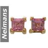 Image 1 : .32 ct Pink Tourmaline Earrings 14kt Gold