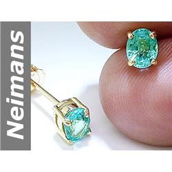 .90 ct Apatite Earrings 14kt Gold