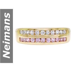 .83 ct Pink, White Sapphire Ring 14kt Gold