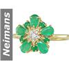 Image 1 : 1.75 ct Emerald & Diamond Ring 14kt Gold