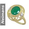 Image 1 : 2.56 ct Emerald & Diamond Ring 14kt Gold