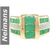 Image 1 : 3.41 ct Emerald & Diamond Ring 14kt Gold