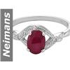 Image 1 : Charming .98 ct Ruby & Diamond Ring 14kt Gold
