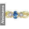 Image 1 : 1.25 ct Blue Spinel & Diamond Ring 14kt Gold