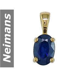 .60 ct Sapphire Pendant 14kt Gold