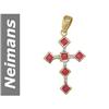 Image 1 : .95 ct Ruby & Diamond Pendant 14kt Gold