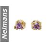 Image 1 : .20 ct Amethyst Earrings 14kt Gold