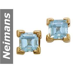 .40 ct Aquamarine Earrings 14kt Gold