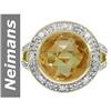 Image 1 : 9.68 ct Citrine & Diamond Ring 14kt Gold