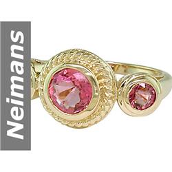 1.70 ct Pink Tourmaline Ring 14kt Gold