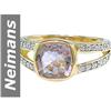 Image 1 : 2.07 ct Rose Pink Amethyst & Diamond Ring 14kt Gold
