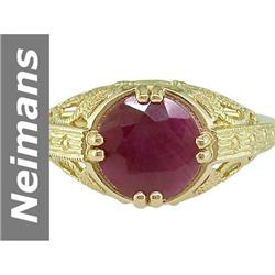 2.50 ct Ruby Ring 14kt Gold