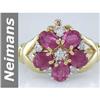 Image 1 : Quality 2.63 ct  Burma Ruby & Diamond Ring 14kt Gold