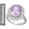 Image 1 : 8.22 ct Pink Kunzite & Diamond Ring 14kt Gold
