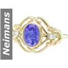 Image 1 : .82 ct Tanzanite & Diamond Ring 14kt Gold