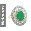 Image 1 : 3.27 ct Emerald & Diamond Ring 14kt Gold