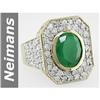 Image 1 : 5.39 ct Emerald & Diamond Ring 14kt Gold