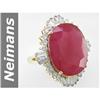 Image 1 : 27.04 ct Ruby & Diamond Ring 14kt Gold