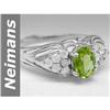 Image 1 : 1.24 ct  Quality Peridot & Diamond Ring 14kt Gold