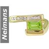 Image 1 : 1.14 ct Peridot & Diamond Ring 14kt Gold