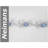 Image 1 : Charming 5.70 ct Tanzanite & Diamond Bracelet 14kt Gold