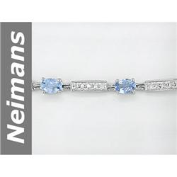 Hot 5.29 ct Tanzanite & Diamond Bracelet 14kt Gold