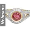 Image 1 : 2.40 ct Pink Tourmaline & Diamond Ring 14kt Gold