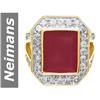 Image 1 : 7.83 ct Ruby & White Sapphire Ring 14kt Gold